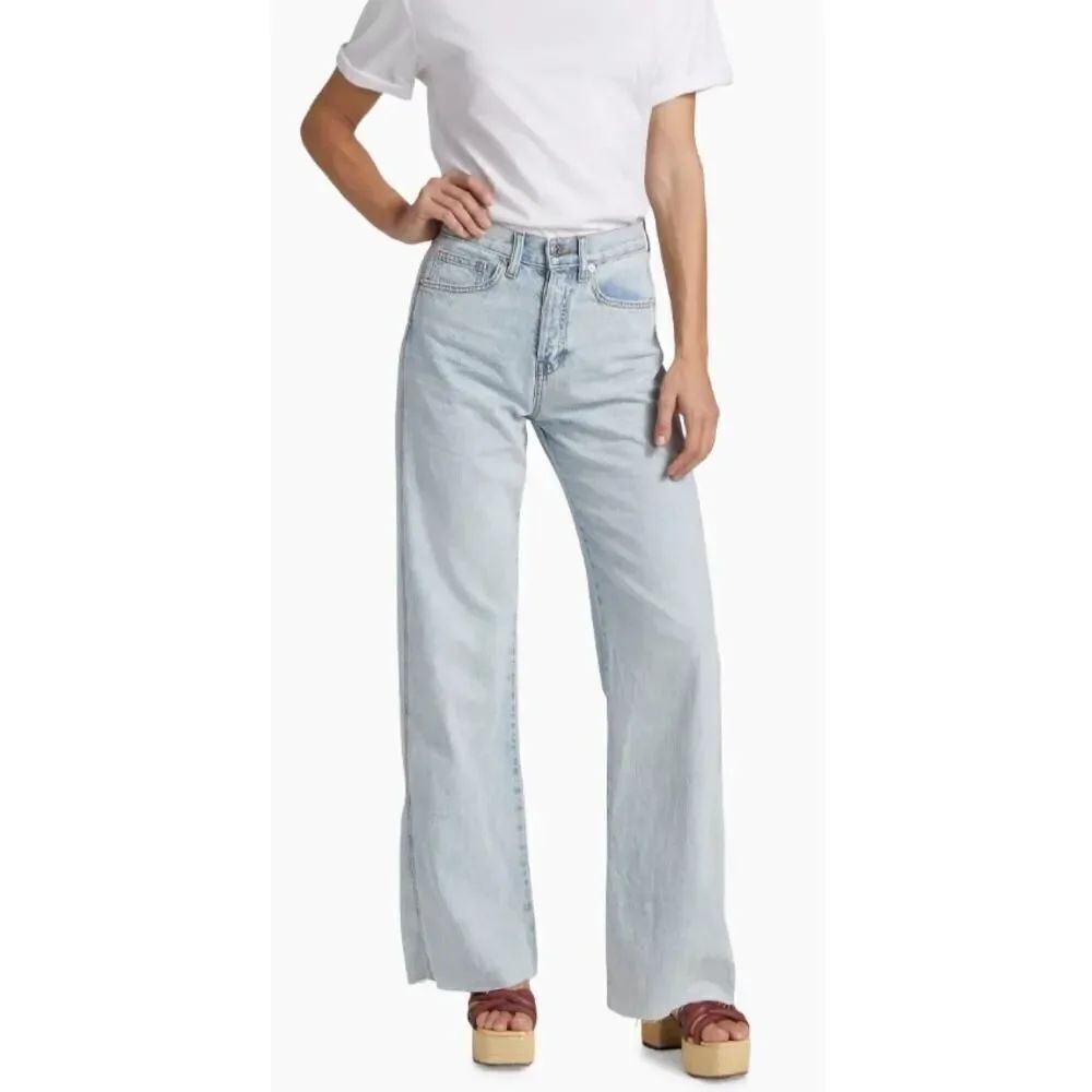 Veronica Beard Taylor Relaxed High Rise Wide Leg Jeans NWT Sz. 25